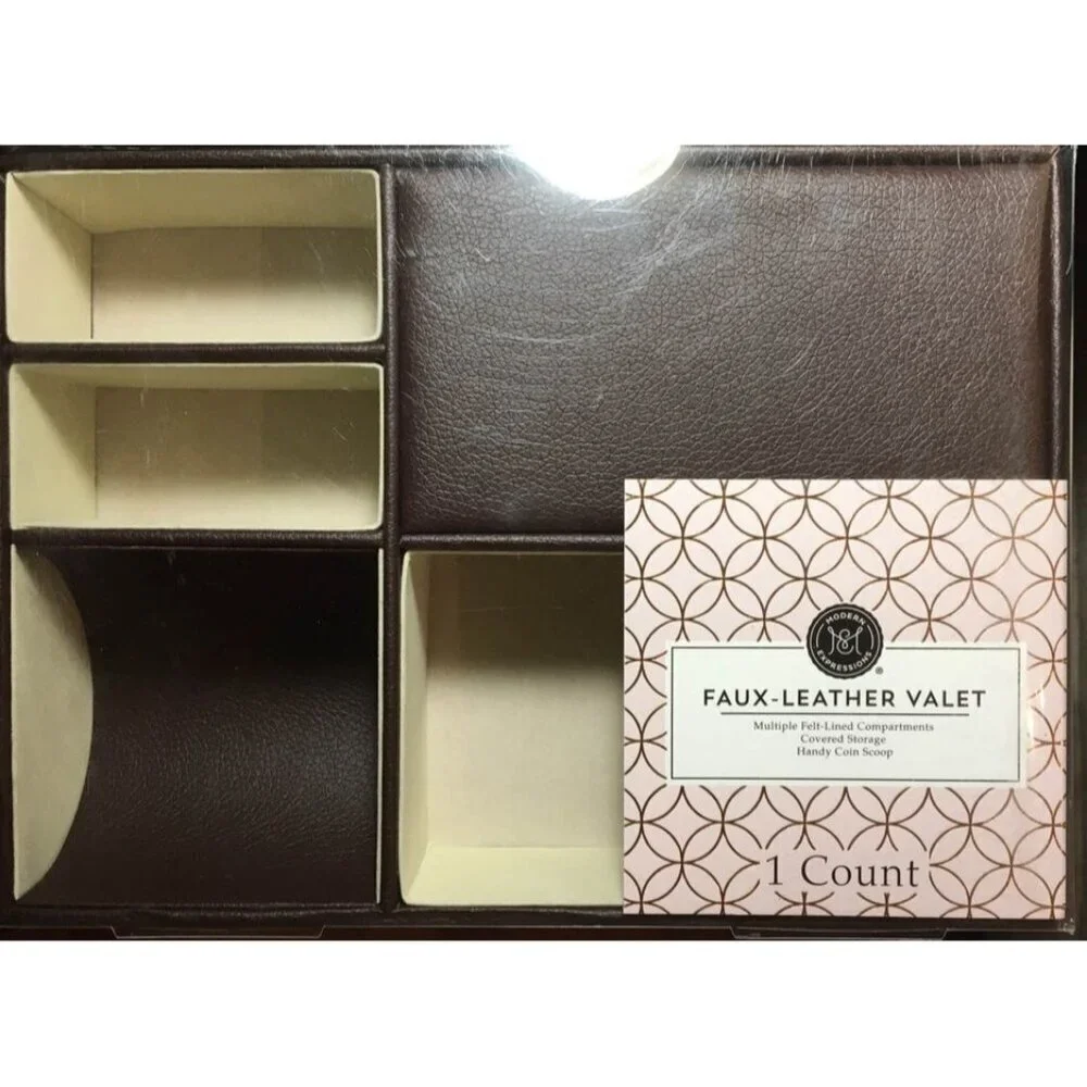 Faux Leather Valet